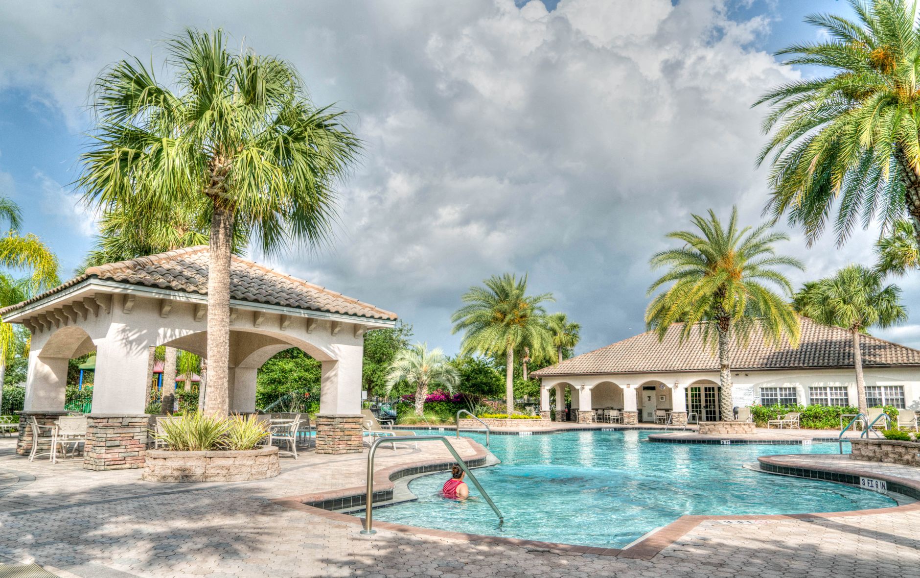 A crystal-clear pool serviced by Sunshine Coast Pool Services